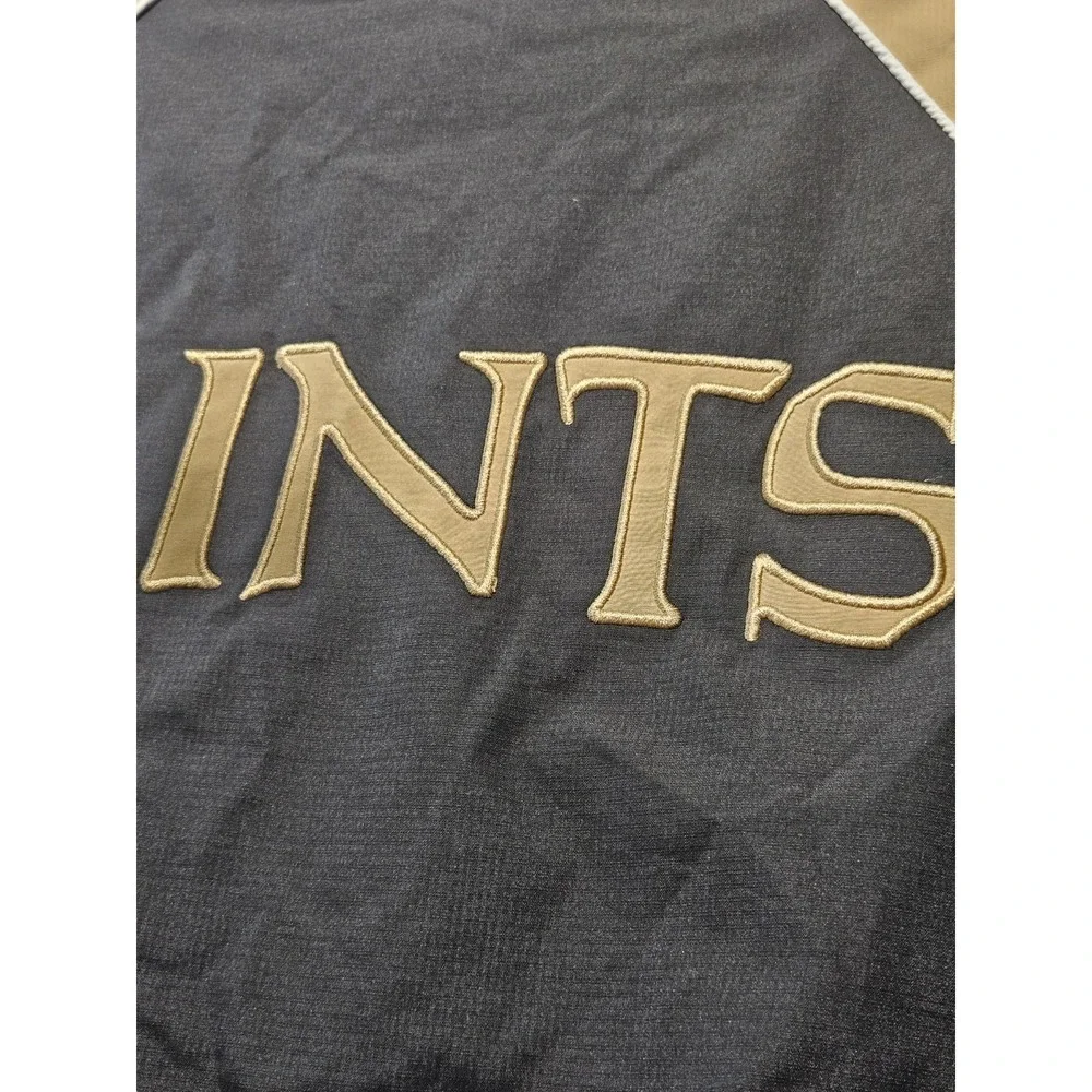 New Orleans Saints NFL‎ G-III Full Zip Jacket Men's M Black Gold Windbreaker